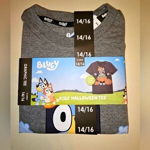 3/$30 The Viral Bluey Glow In The Dark Matching Family Halloween - Kids XL 14/16